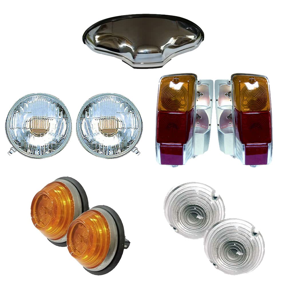 RICAM KIT RESTAURO COMPLETO ILLUMINAZIONE SPECIFICO PER 500 F - L - R D'EPOCA DAL 1965 AL 1977. FANALI ANTERIORI- POSTERIORI INDICATORI DI DIREZIONE ANTERIORI-LATERALI E FANALE TARGA.