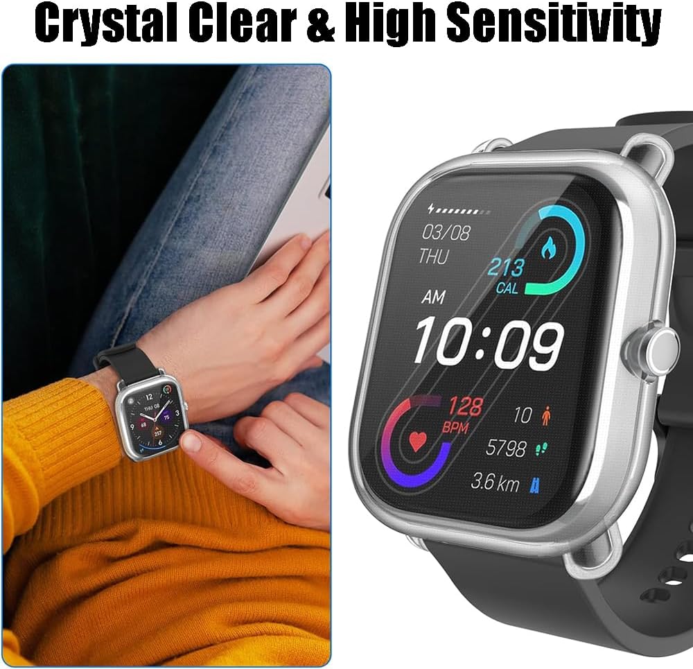 Rc-Z Funda protectora de pantalla para reloj inteligente Amazfit