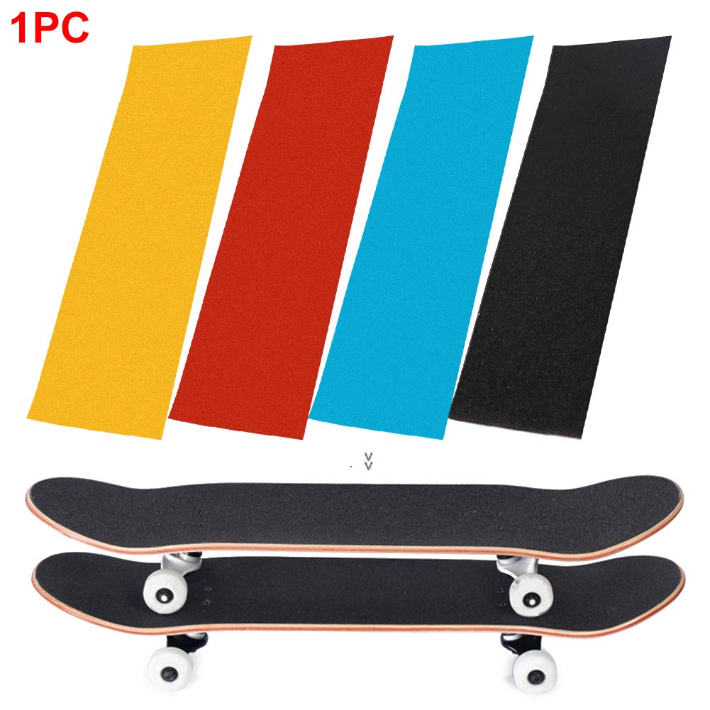 MOVKZACV Bande antidérapante pour skateboard, 84 x 23 cm, pour scooter, longboard, noir