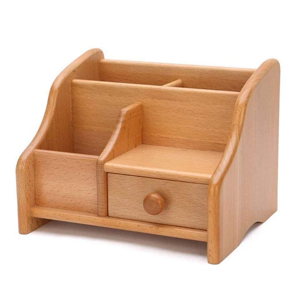 Stiftehalter aus Holz für Büro, Schreibtisch, Arbeitszimmer, schräge Einführung, Stifthalter, Aufbewahrungsbox, Stifte