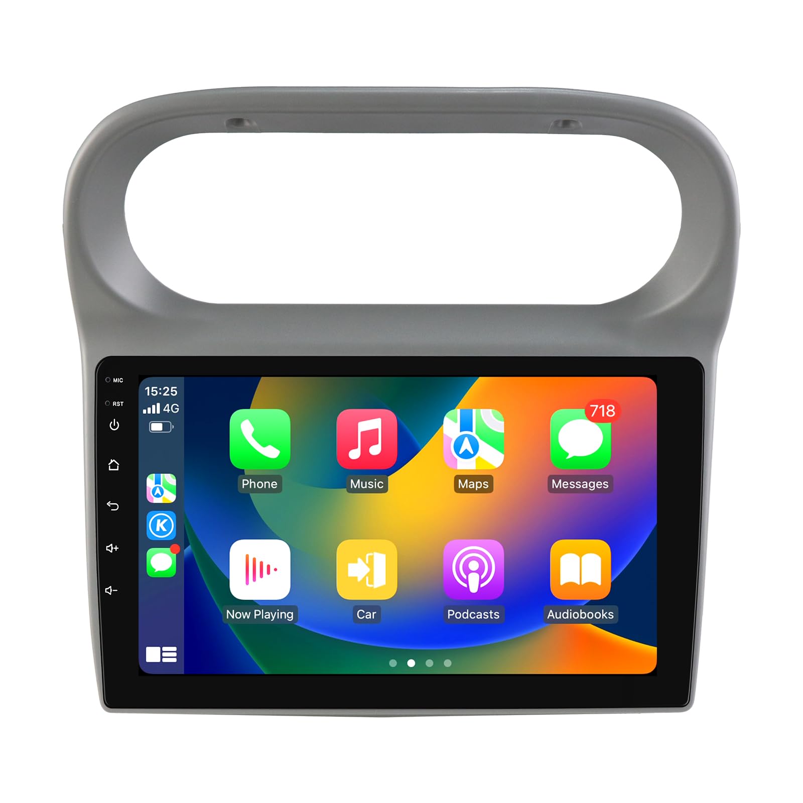 Ossuret Autoradio pour Renault Twingo 2005-2013, 9 Pouces Android 14 écran Tactile 2+32 Go Navigation GPS Compatible avec Carplay Android Auto WiFi Bluetooth Commande au Volant TPMS (Modèle A)