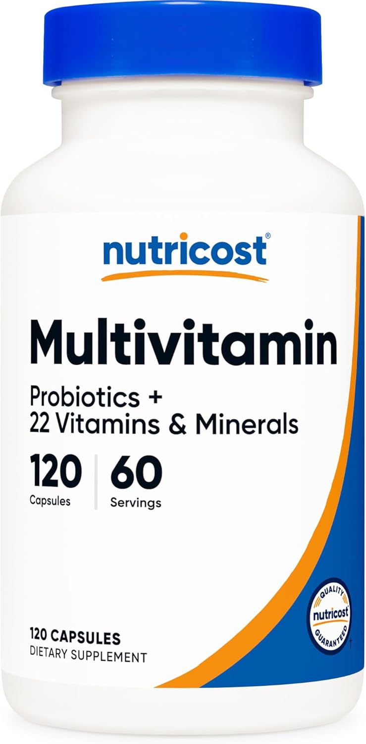 Nutricost Multivitamin with Probiotics 120 Vegetarian Capsules - Packed with Vitamins