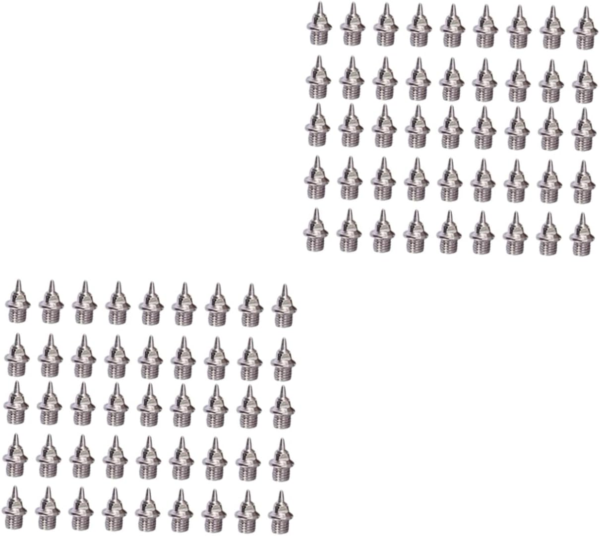 BESPORTBLE 220pcs Replacement Shoes Spikes Spike Studs Shoes Cones Made for Long Tracks Easy to Use Screwback Grippers