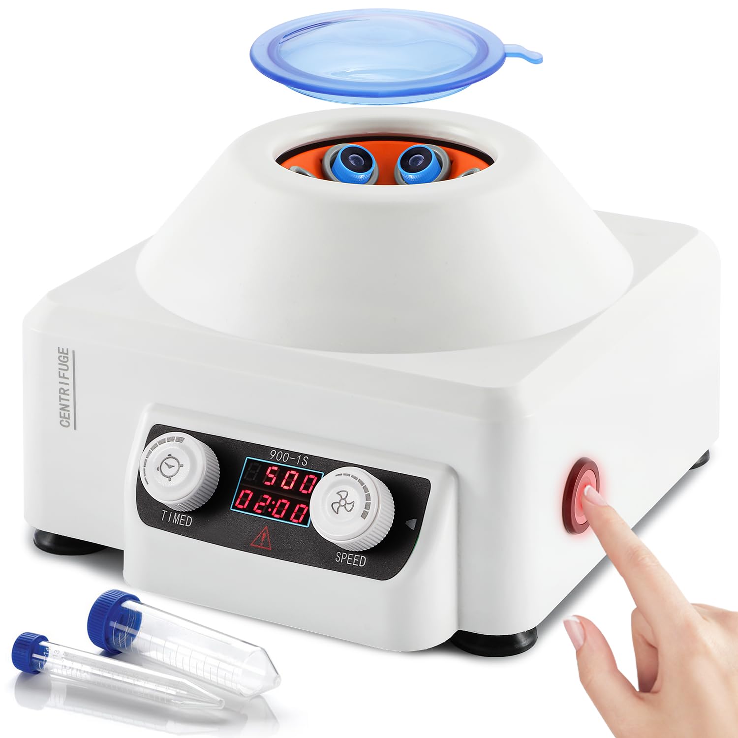 Mxmoonant Centrifuge Machine, 4000RPM Lab Benchtop PRP Centrifuges, 15ML*6 Electric Desktop Centrifuge with Digital Control 110V