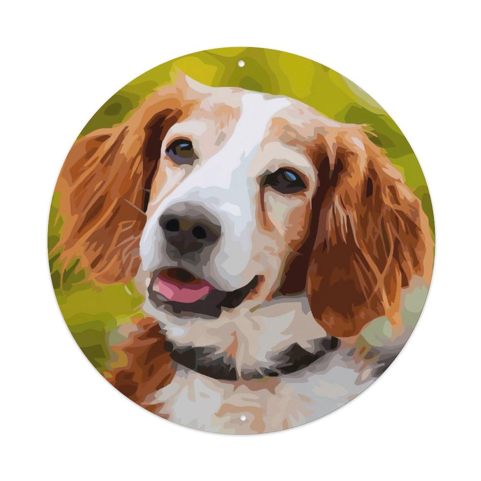 Animal Artwork Beagle Vintage Metal Tin Sign Plaque Wall Decor for Cafe, Club Bar, Office, Garden Metal Poster 8x8Inch