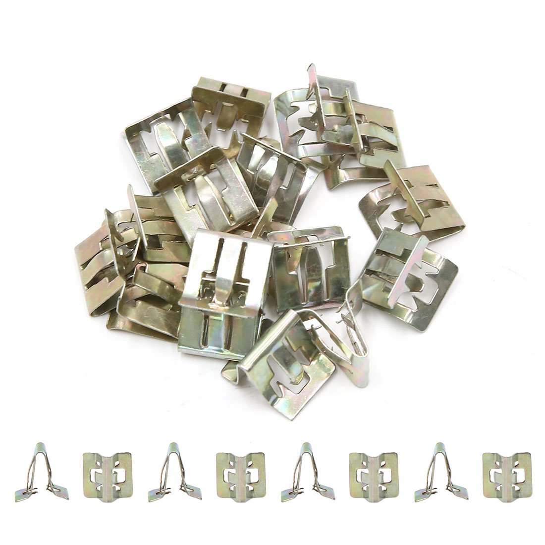 Sourcing Map 50 Pcs 6mm Trou Beige Rivet Plastique Panneau