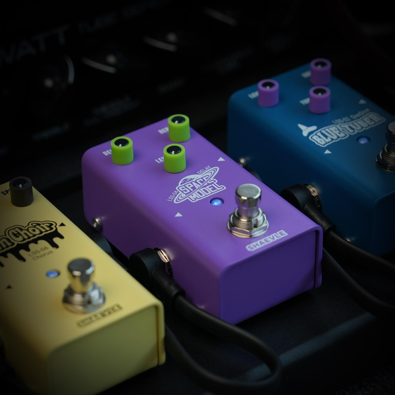 Delay Pedal Dumble-Style Analogue Delay Guitar Effect Pedal– 500ms Delay, Mini Effektpedal True Bypass, Vollanaloge Schaltung, Kompakte Design SPACE MODEL(Delay)