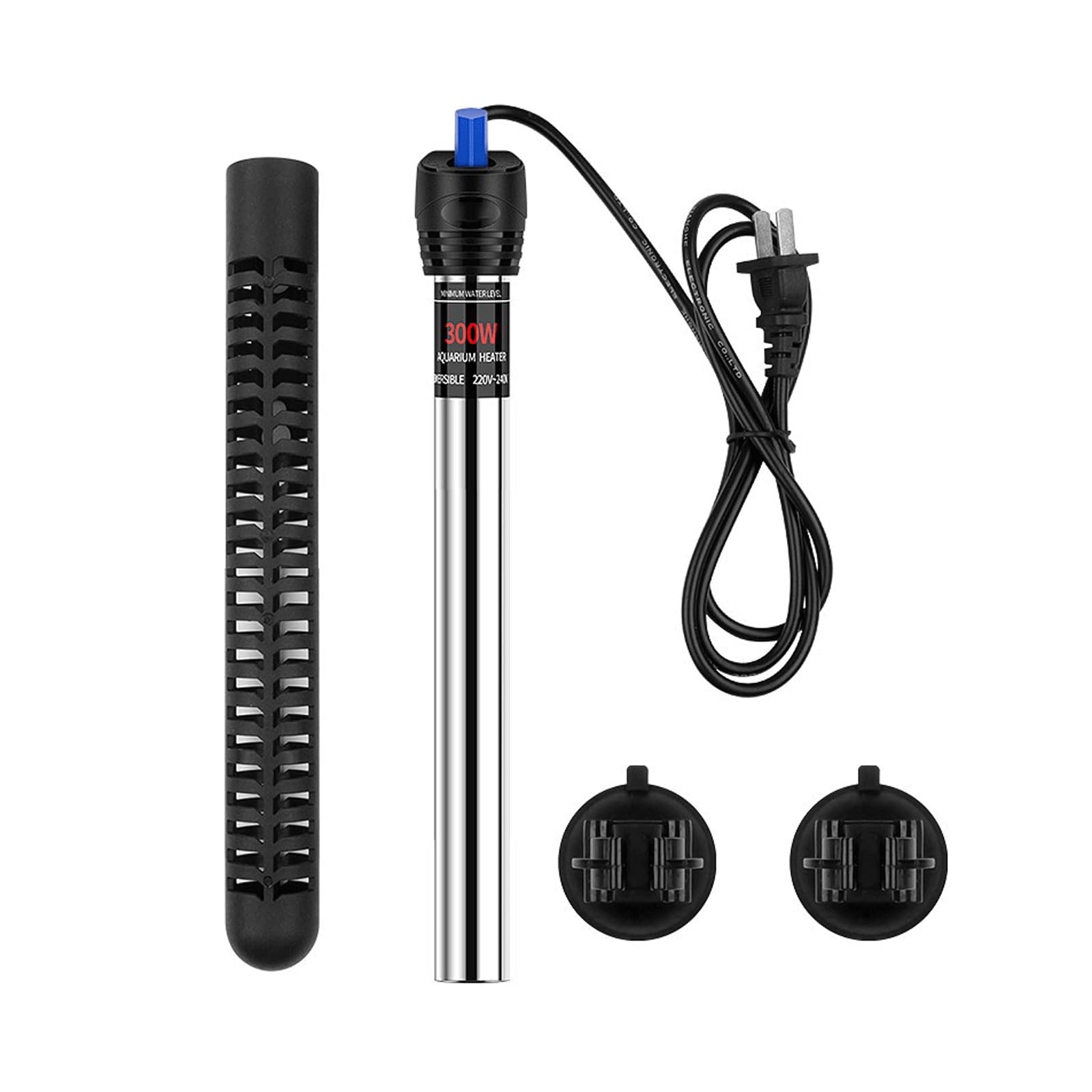 WQZStar Calentador automático de Acuario de Temperatura Constante a Prueba de explosiones con Varilla calefactora de Acero Inoxidable, 50W (25W)