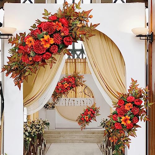 Artificial Flowers For Home Decor Indoor Faux Silk Flowers Fake Flowers Plant Diy Wedding Floral Arrangements Centerpiece Table Decorations Party Baby Shower Office Mothers Valentines Day Decor - Pink #TOP3