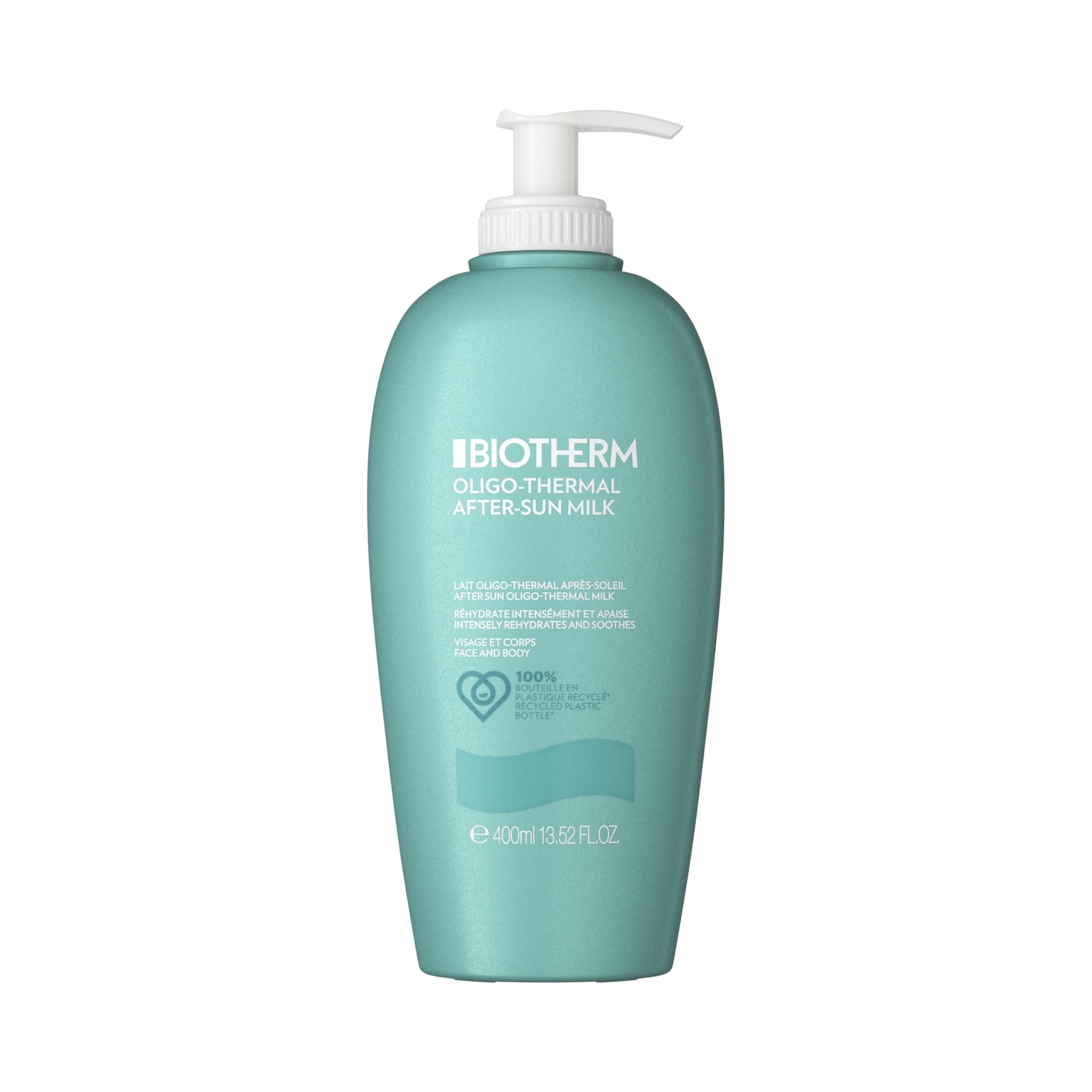 Biotherm After Sun Lotion After Sun Körpermilch, feuchtigkeitsspendende After Sun Lotion für den Körper, intensive Pflegelotion nach dem Sonnenbad, für eine hydratisierte Haut, 400 ml