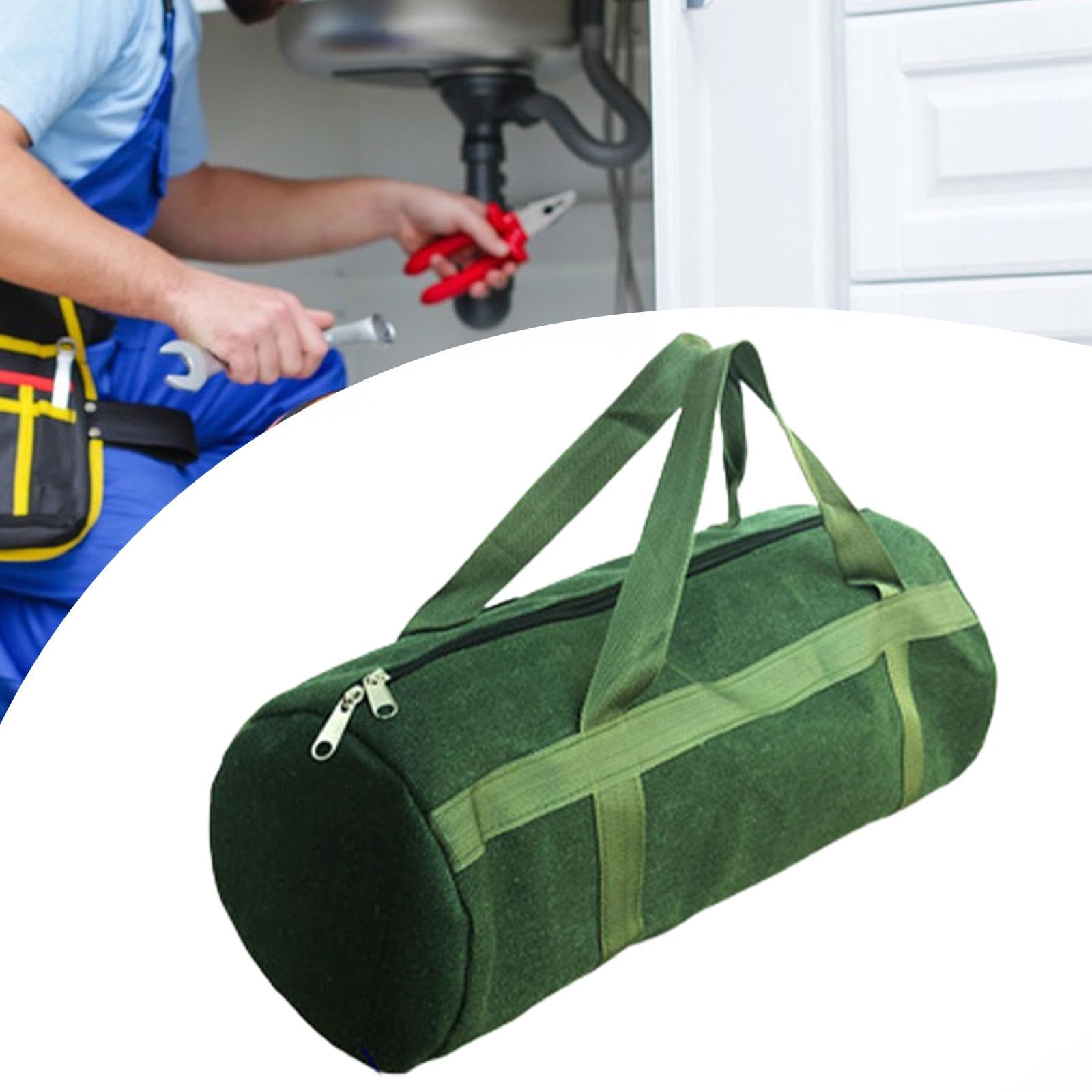 Bolsa de Herramientas de Lona, ​​bolsa Organizadora de Herramientas, Abertura Amplia, Estuche de Transporte, Estuche de Herramientas Grueso Y Resisten, 80x29cm