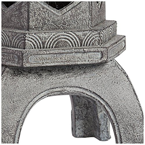 John Timberland Asian Pagoda Indoor Outdoor Statue 16 1/2" High Sculpture For Table Desk Yard Garden Patio Deck Home #TOP2
