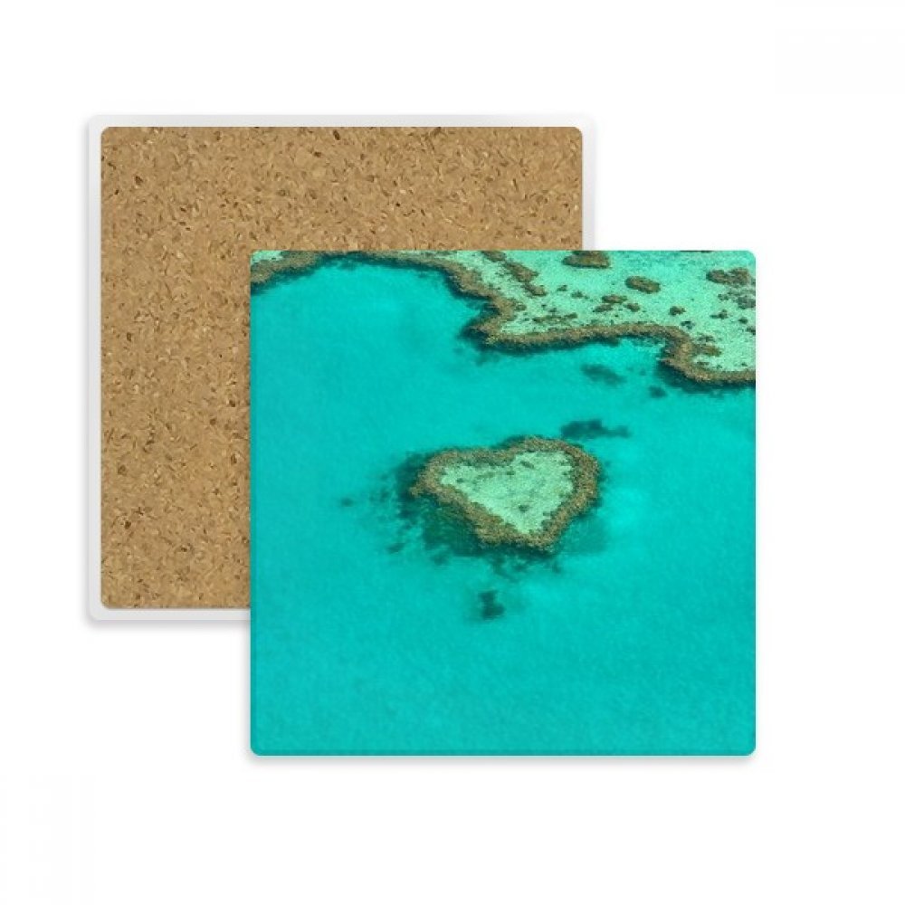Dessous de verre absorbant en pierre océan lot de 2 supports pour tasse et mug