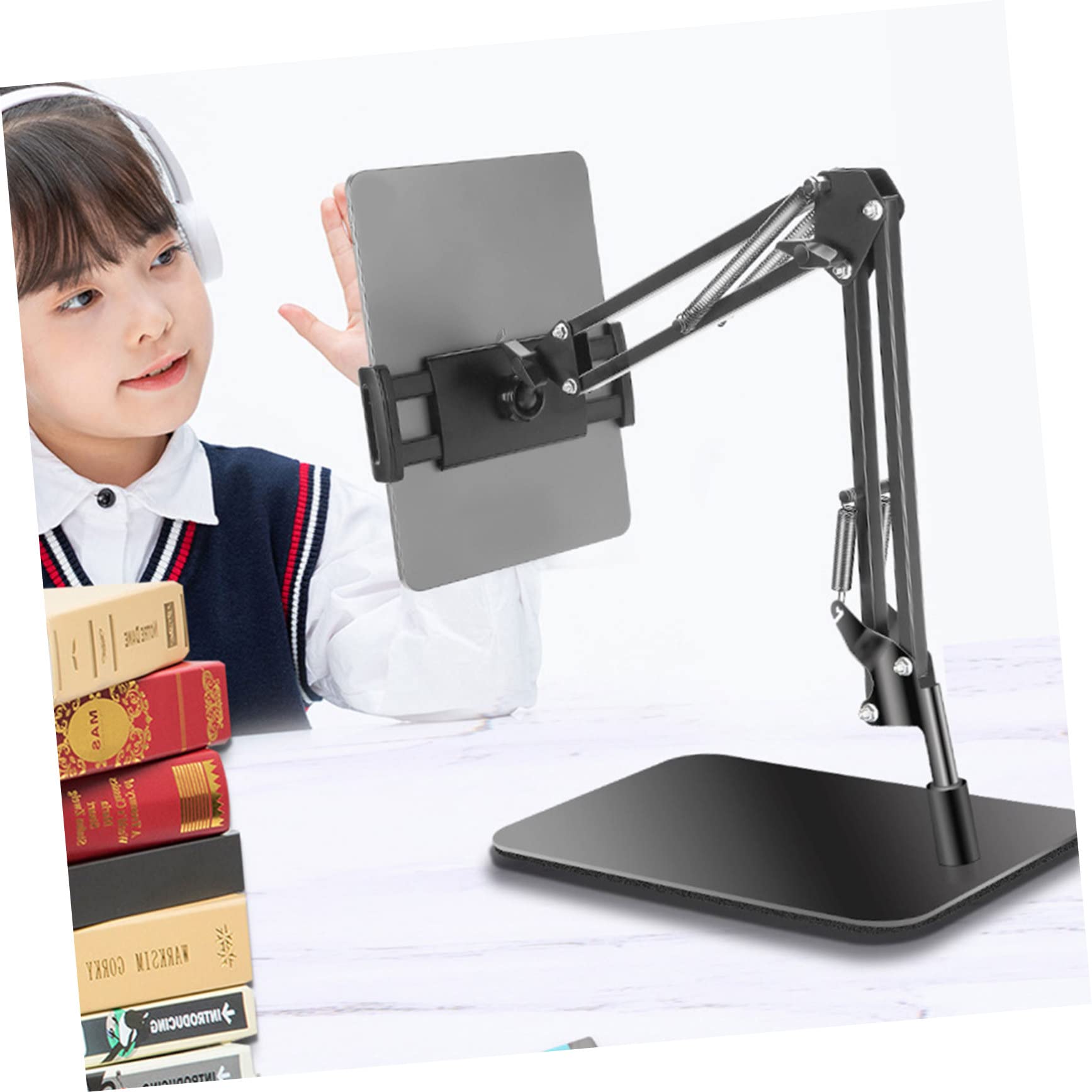 HOMSFOU Soporte para Teléfono Inteligente Cuello Flexible Hands Ver Videos y Escuchar