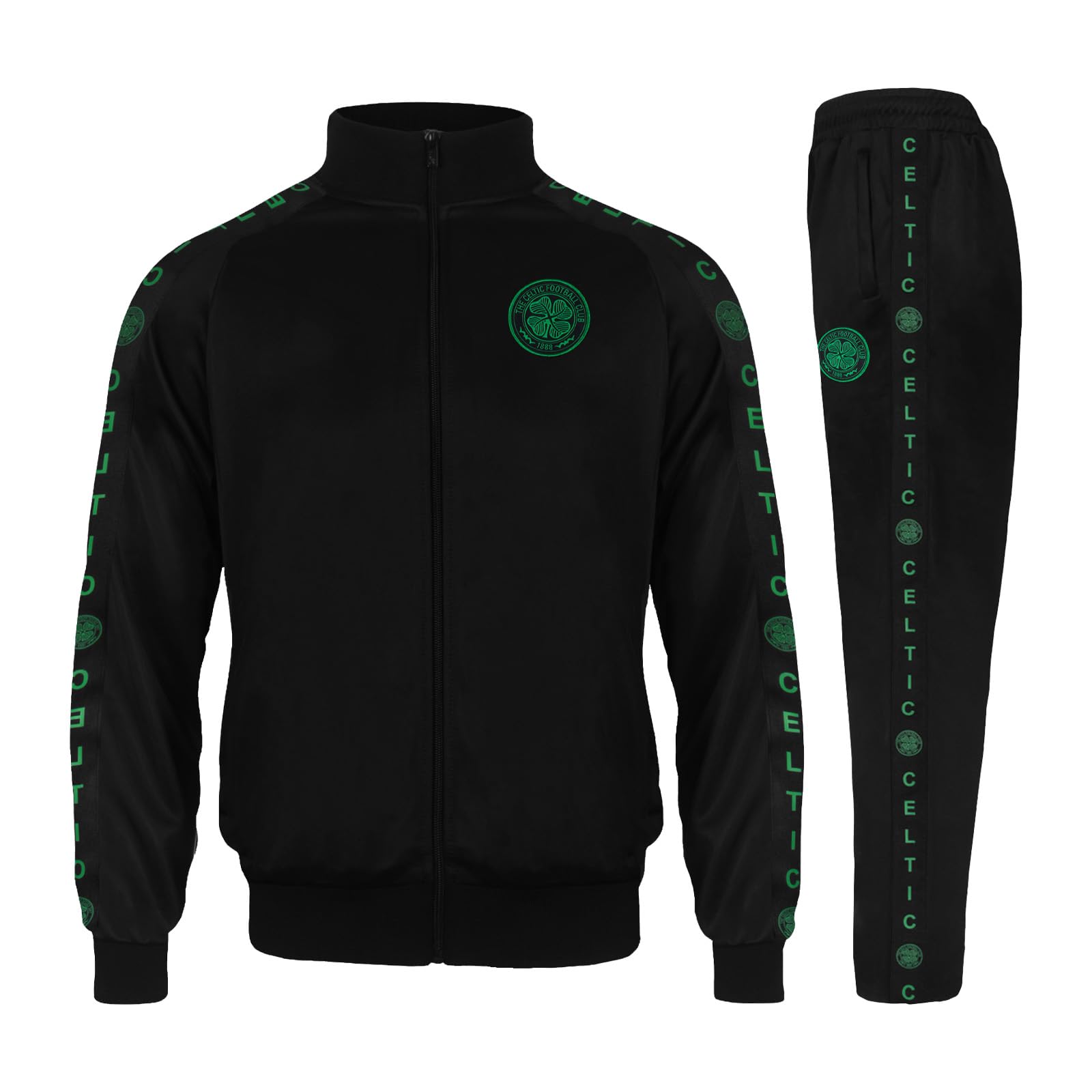 Celtic FC - Men's Tracksuit Set - Polyester - Black - XL