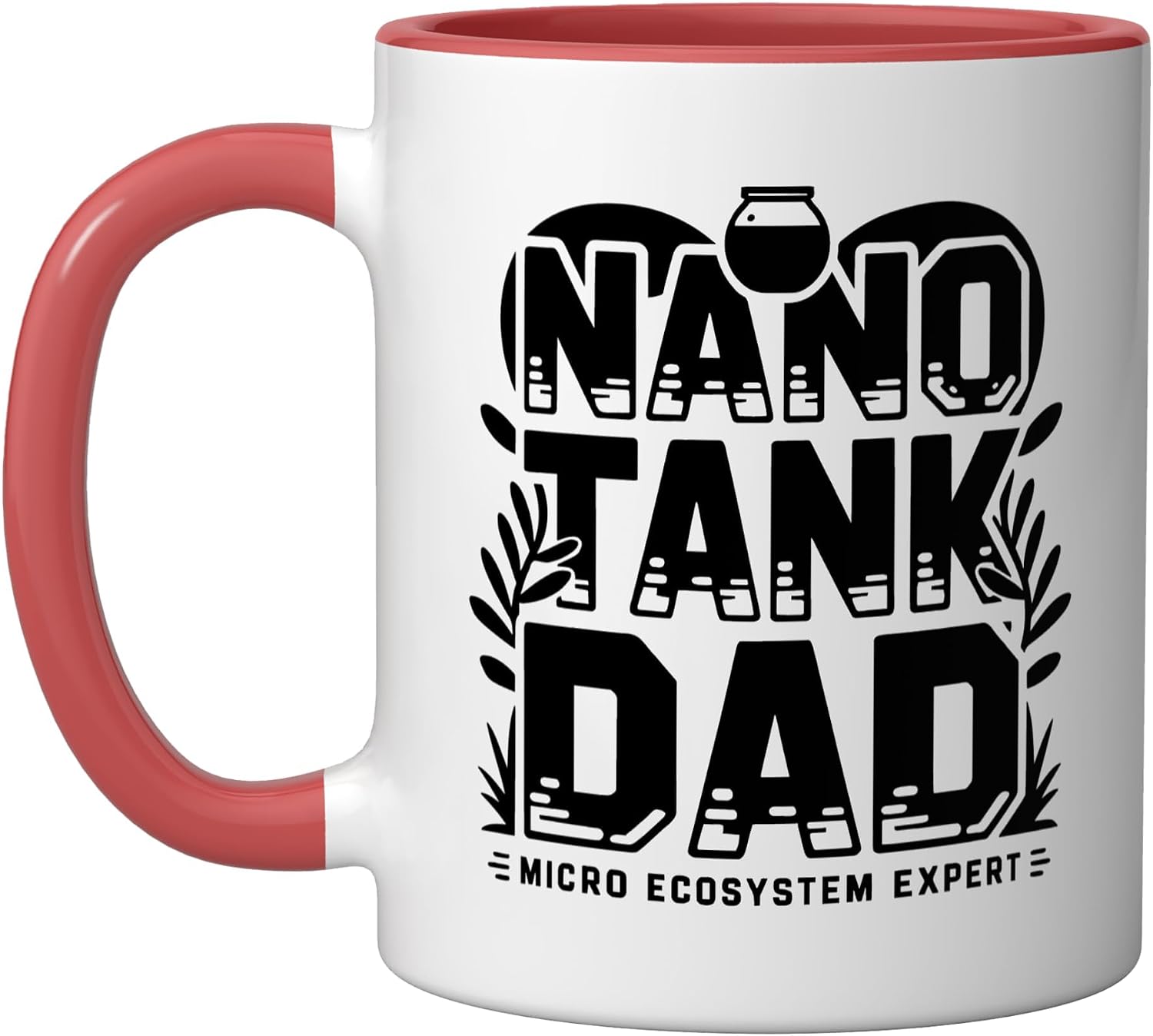 Nano Tank Aquarist Dad Small Aquarium Identity Humor Ceramic Mug, Blue/White, 15oz image 5