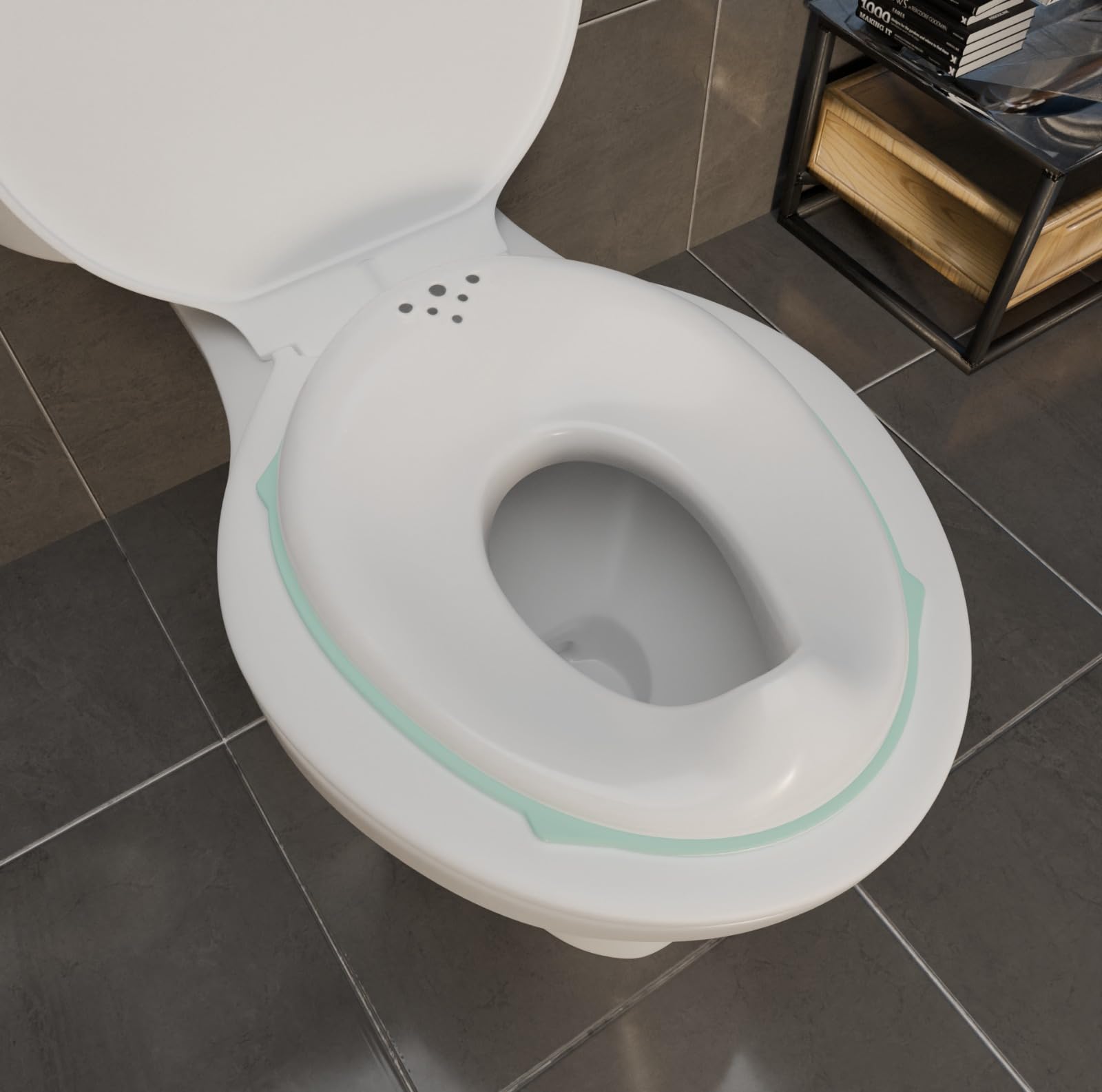 Soft Toilet Seat Cushion Aqua | Washable WC Seat Cover Pad | Universal Fit O V U Type Toilets | Non Slip Bathroom Seat Cover-image-44