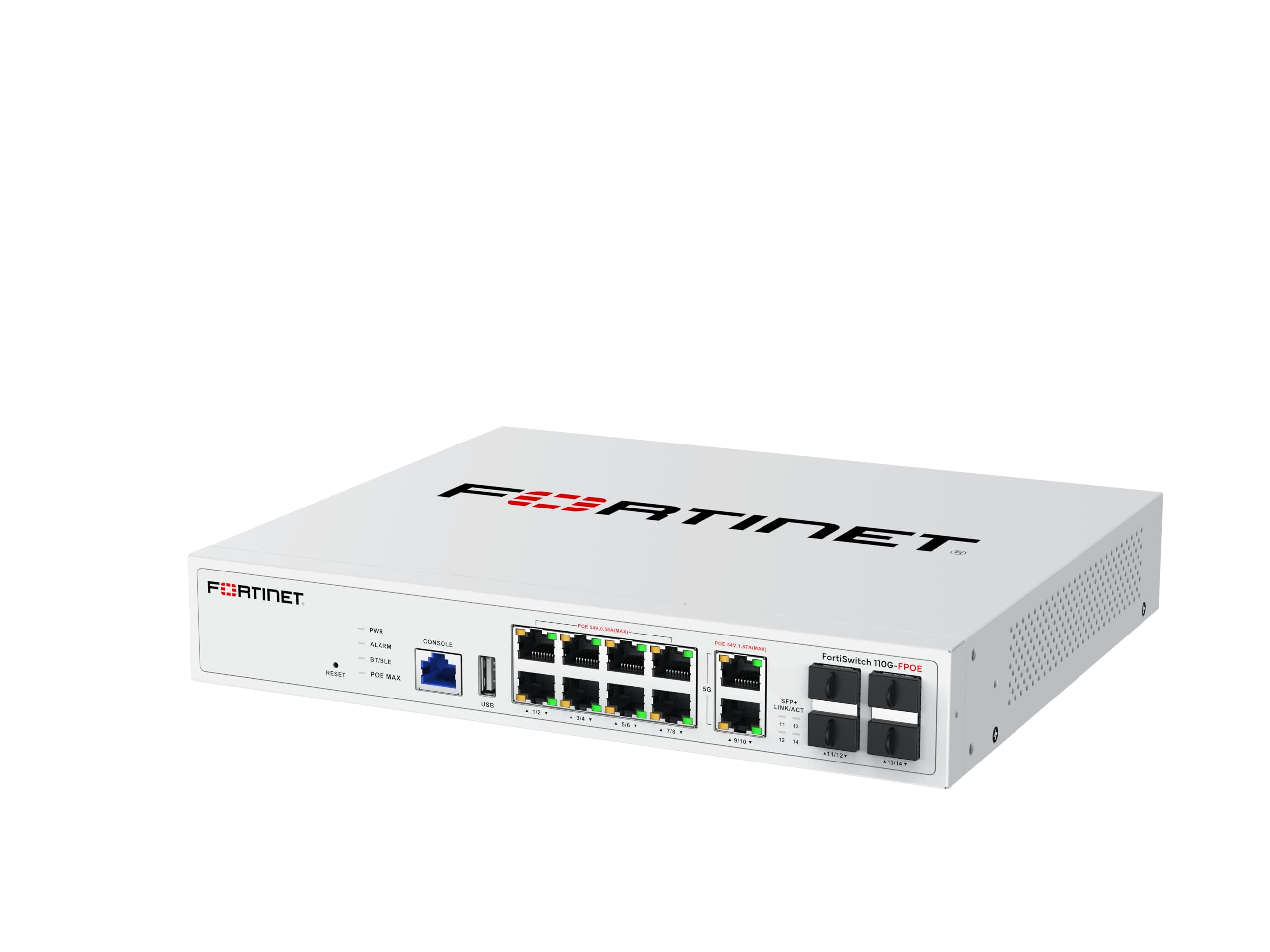 Amazon.com: Fortinet FortiSwitch FS-110G-FPOE 8 埠Gigabit PoE+ 交換器| 2 個SFP  連接埠| 130W PoE 電源管理網路交換器(FS-110G-FPOE) : 電子