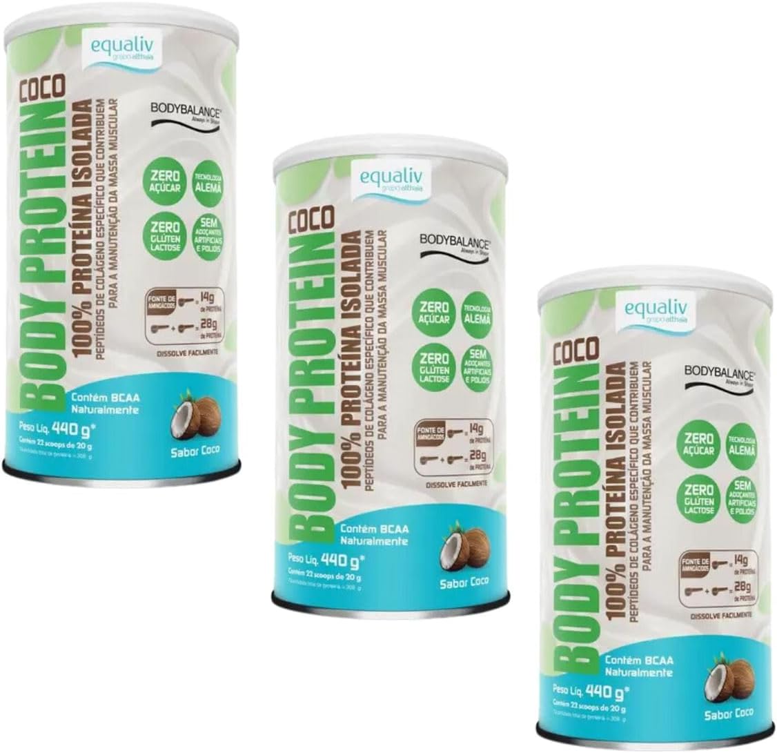 Kit 3 Equaliv Body Protein 440g