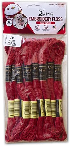 Miniatura 3 de Paquete de 12 hilos de bordado de alta calidad, madejas de 100% algodón egipcio de alta calidad, hilo de bordado de punto de cruz, algodón trenzado