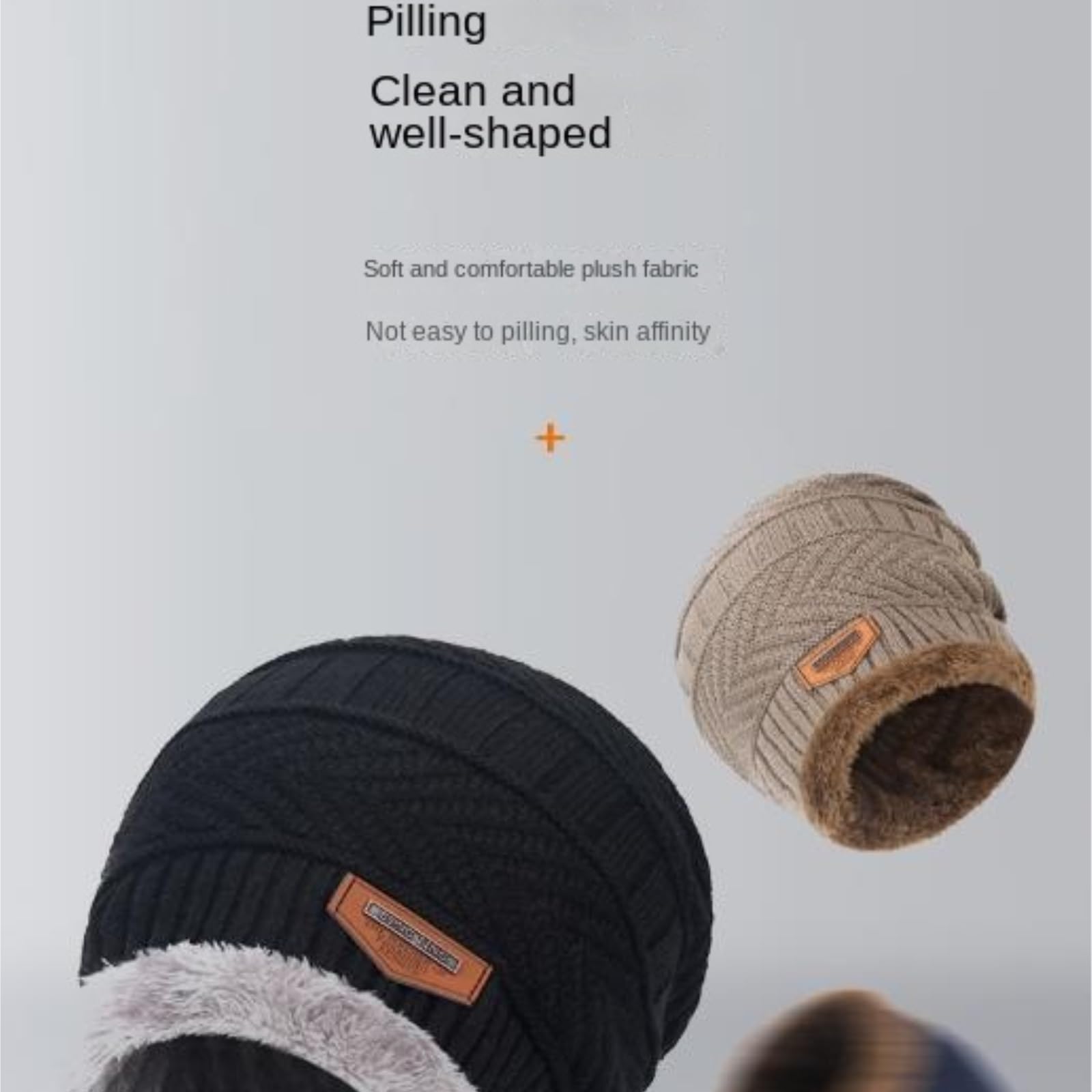 Set bonnet écharpe gants Ensemble D'hiver Trois Pièces : Écharpe, Bonnet, Gants Et Tricot Chaud hiver