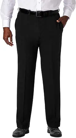 Haggar Men's Cool 18 Pro Classic Fit Flat Front Pant - Regular and Big & Tall Sizes