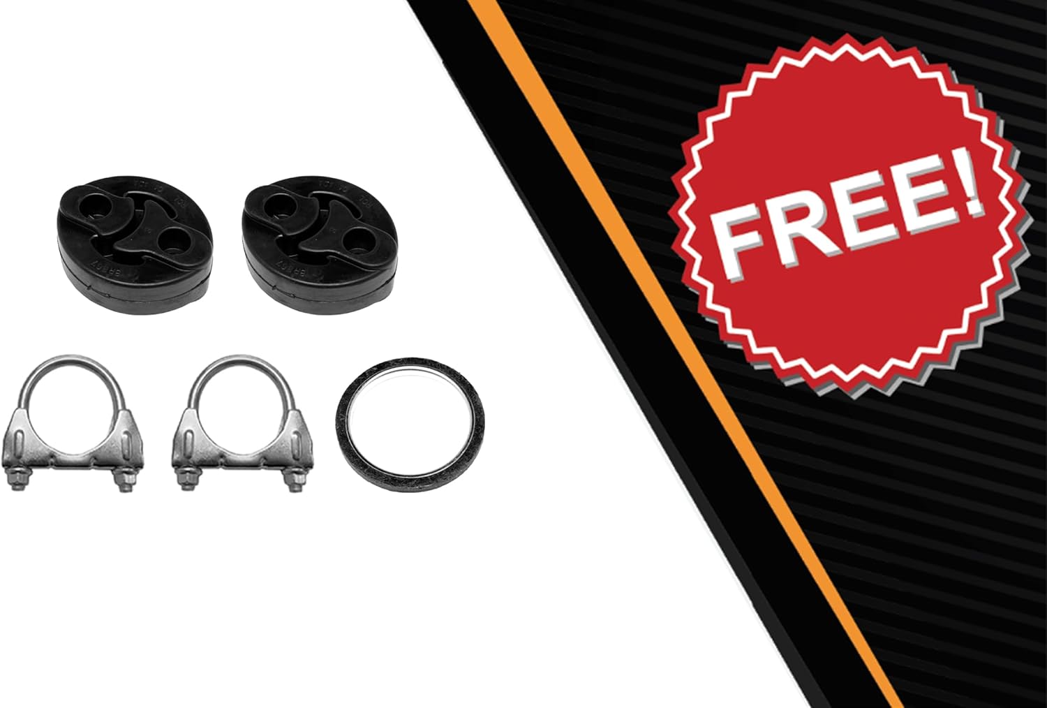 Northeastern Exhaust | Direct-Fit Resonator Pipe and Muffler Exhaust Kit Compatible for 2004-2006 Toyota Sienna 3.3L | Free Gasket and Clamps Included | Automotive Replacement Part