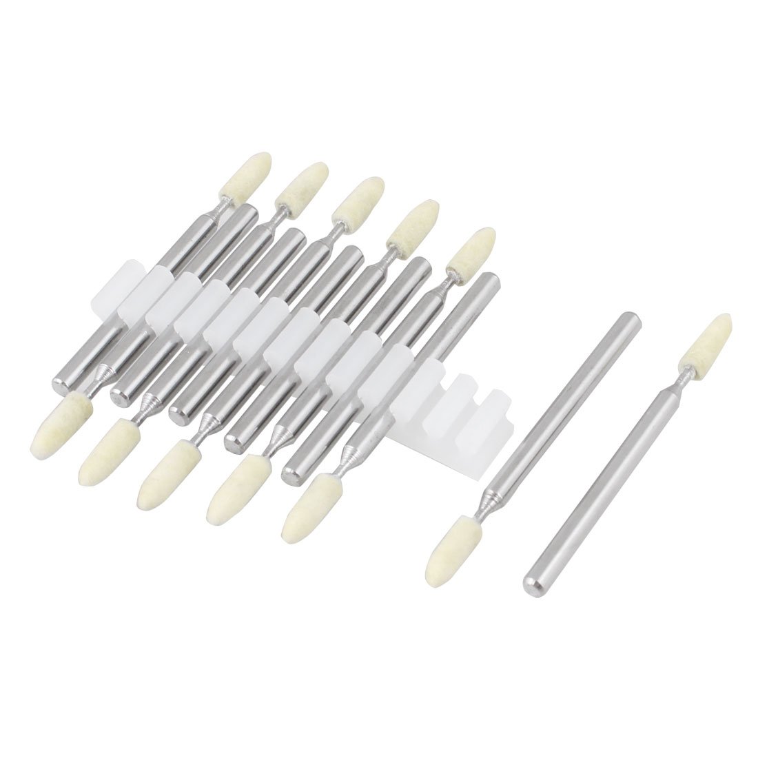 Aexit 3mm drill hole Abrasives 3mm Pointed Polishing Buffing Conical Mounted Felt bo-bs 12pcs Model:54as313qo697