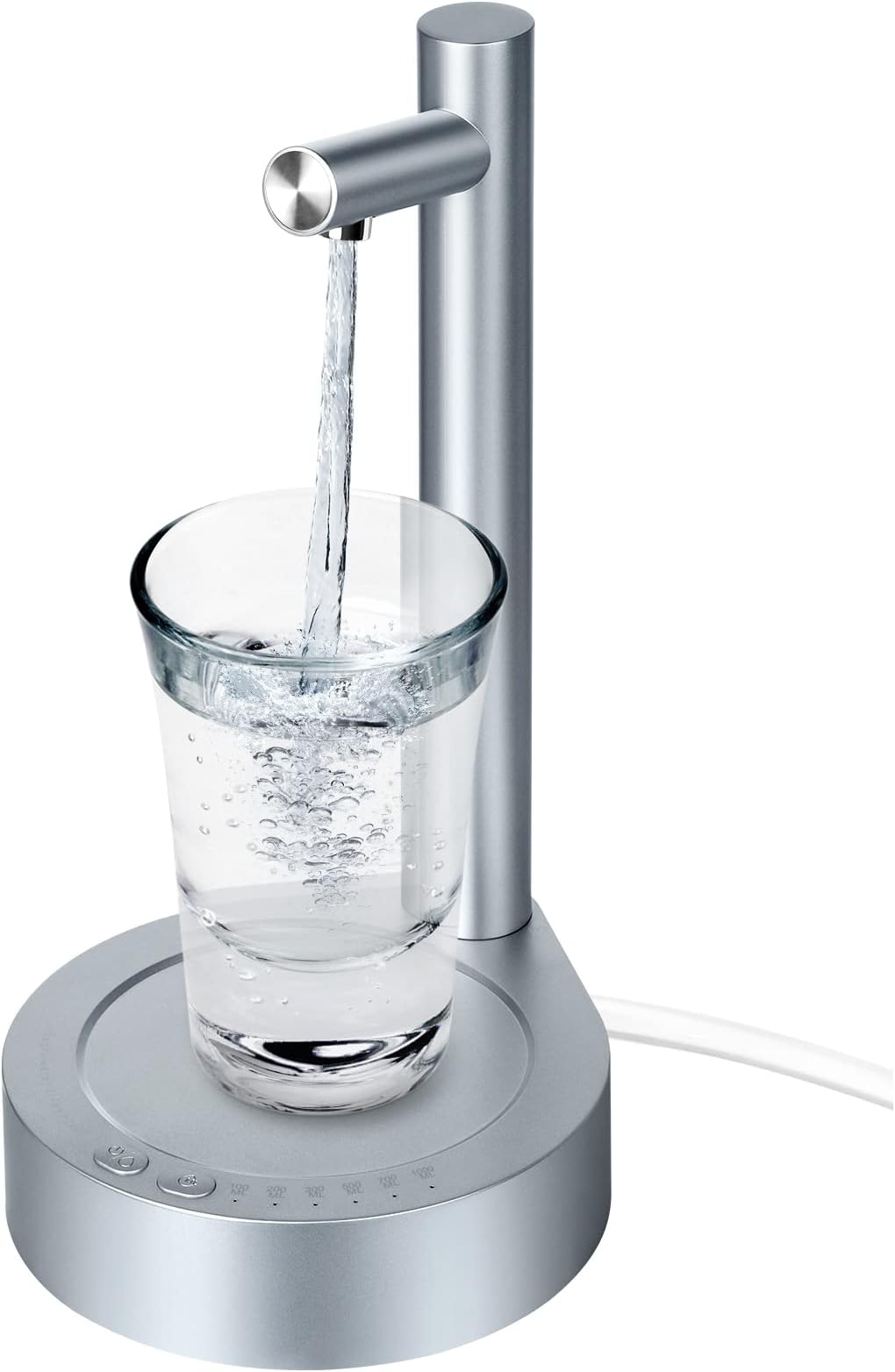 Desktop Water Bottle Dispenser, Keweis Portable Electric Water Bottle Pump Countertop for 5 Gallon & Universal Bottles, USB Charging Automatic Water Jug Dispenser for Bedside, Home, Office, Outdoor