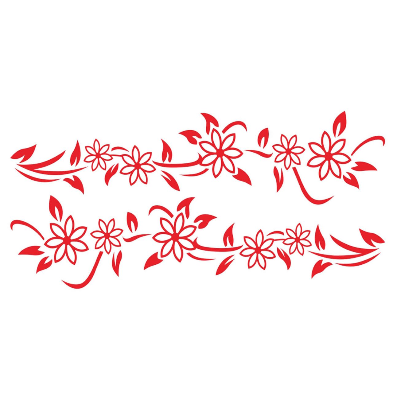 GLEAVI 4piezas Pegatinas Decorativas De Flores para Puertas De Autos Calcomanías De Impermeables y Duraderas Adornos Chic para Vehículos