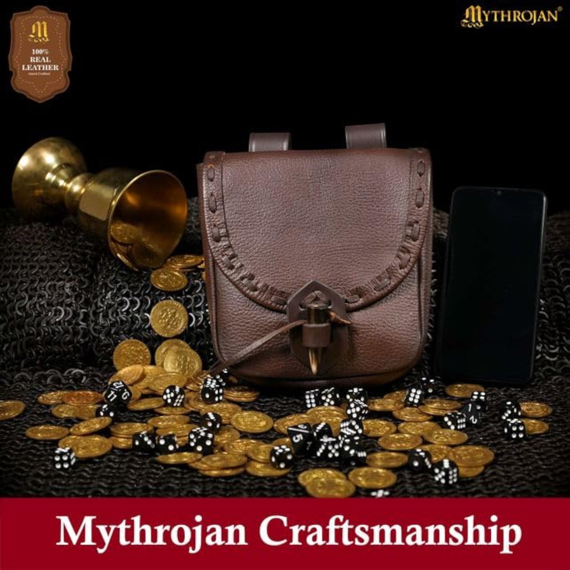 Medieval Leather Pouch Accessory