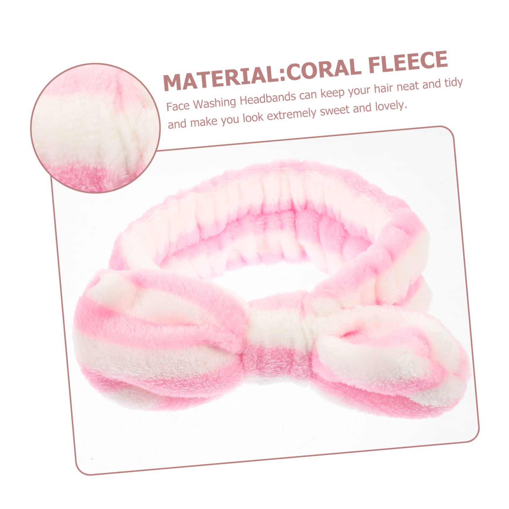 Healeved 12stücke Teiliges Von Fleece Haarbändern Für Mädchen Wasch Und Makeup-haarbänder Mit Süßem Design Dehnbar Und Rutschfest Für Gesichtspflege Und Schnelle Bäder