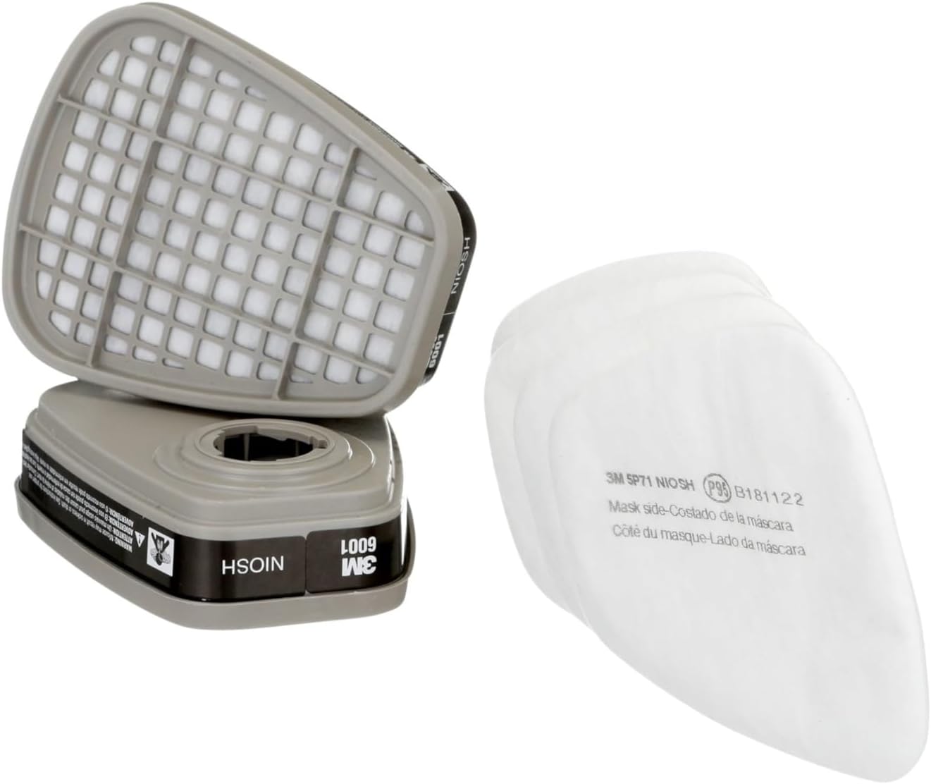 3M Performance Supply Kit, Contains 1 Pair of Cartridges & 2 Pairs of P95 Filters, Replacement Cartridges for 3M 6000 Series, For Paint Project, Use With Any 3M Bayonet Mount Respirator (6022P1-DC)