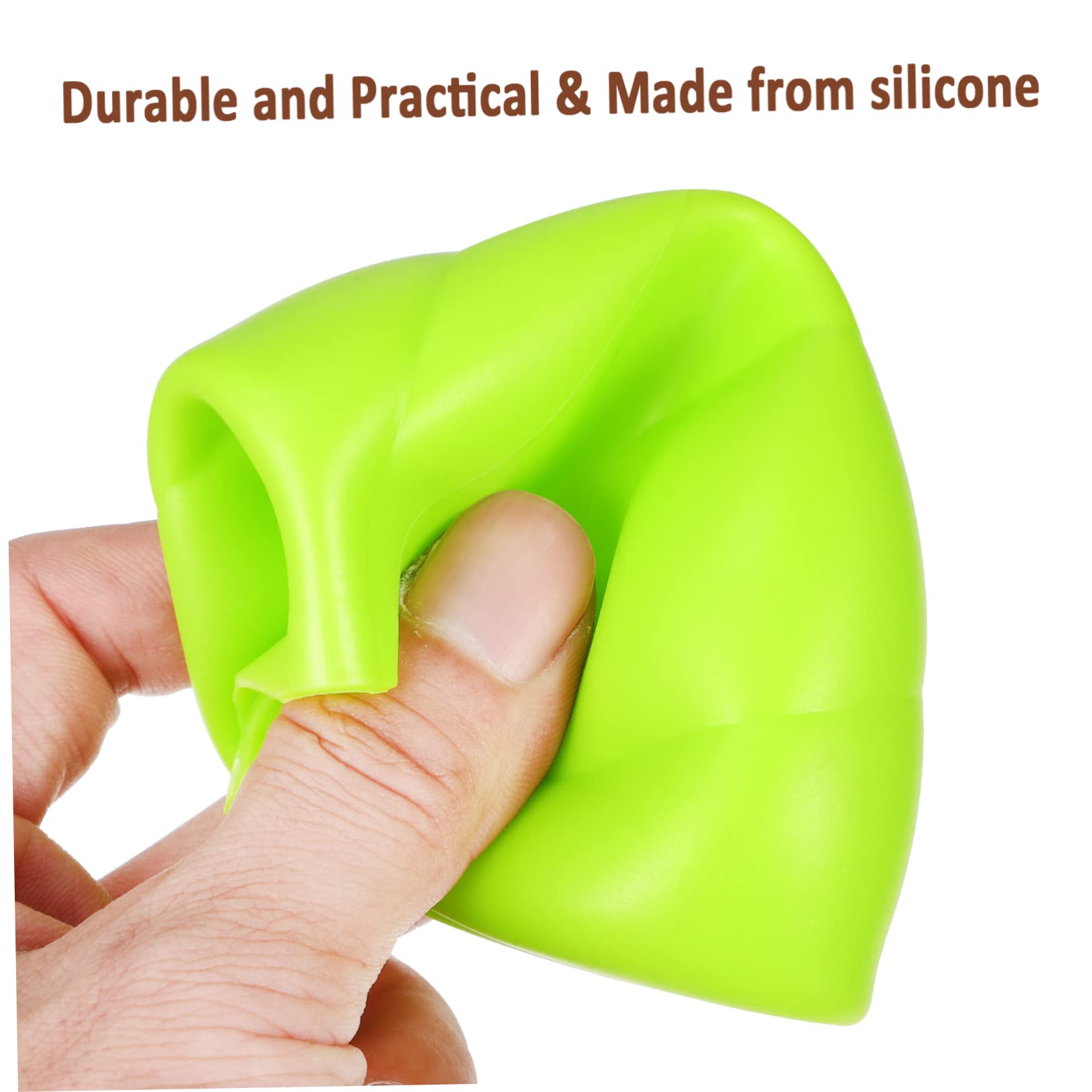 HEALLILY 5pcs Garlic Scraper Garlic Roller Silicone Peeler Skin Remover Tool Lightweight Kitchen Accessory