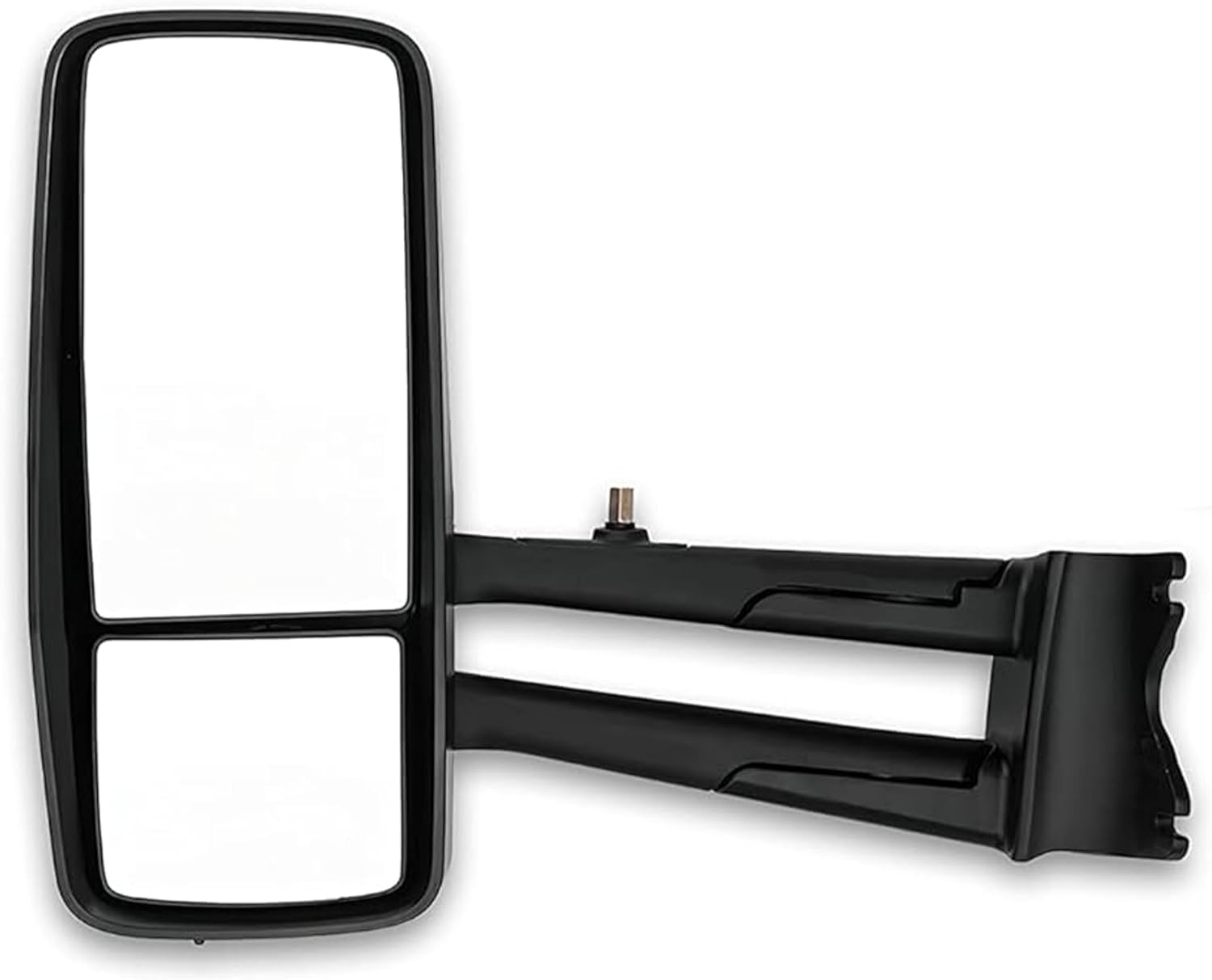 KOZAK Chrome Finish Door Mirror With Arms (Left Driver Side) Compatible with Kenworth T680 2022+ New Gen PLUS Logo, 2x22" Windshield wipers and Vest
