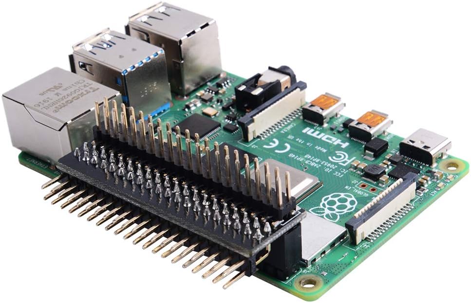 GeeekPi Micro Connectors Raspberry Pi 40 Pin GPIO 1 to 2 Expansion Board 2 x 20-pin Strip Dual Male Header Double Row Straight GPIO Connector Pin Header Compatible with Raspberry Pi(1Pack)
