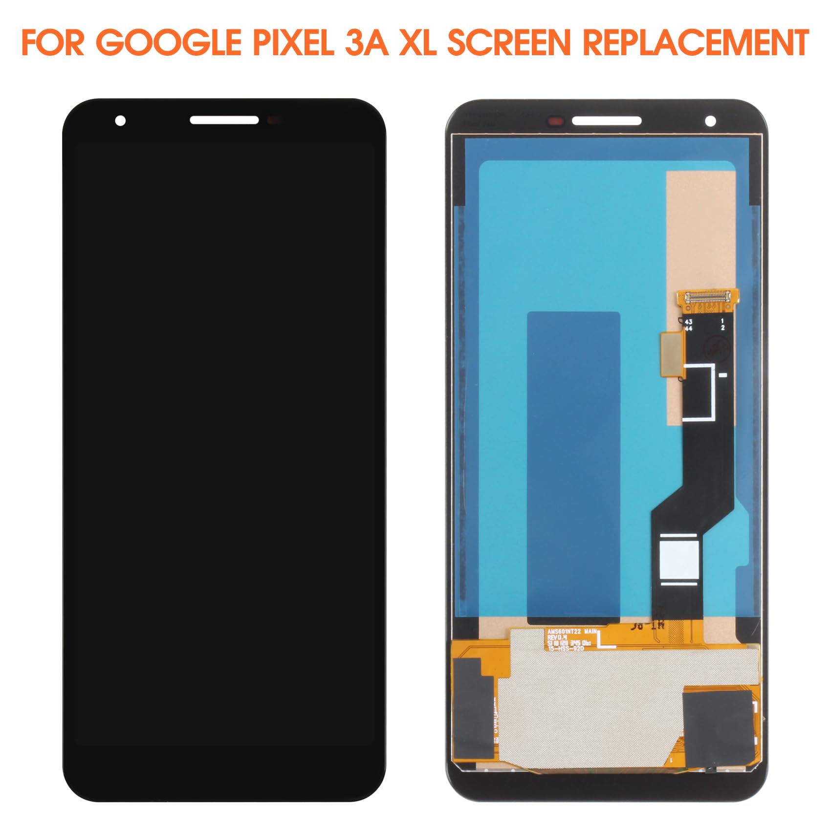 INCELL for Google Pixel 3A XL Screen Replacement for Google Pixel 3A XL LCD Display G020C, G020G, G020F Screen Touch Digitizer Assembly Repair Part
