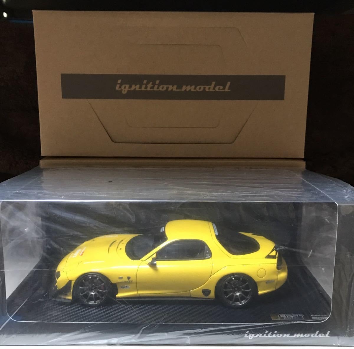 ignition model 1/18 INITIAL D Mazda RX-7(FD-35) Yellow IG2868 
