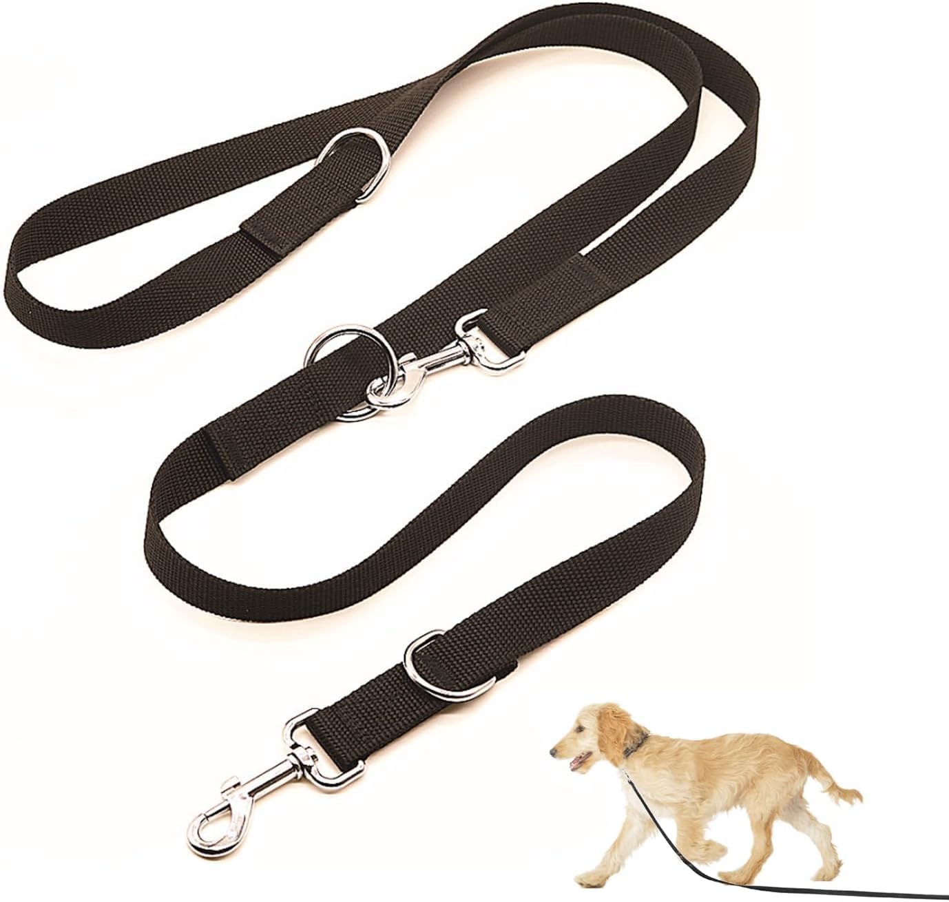 Hundeleine in Schwarz, Stabil Und Verstellbar, Hundeleine, Dog Hundeleine, Hundeleine  Anione, Hundeleine Fhrleine, Fr Groe Und Krftige Hunde, Mit Zwei  Karabiner, 2,5 X 260 cm : Amazon.de: Haustier