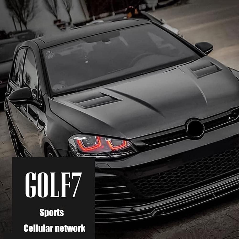 Griglia assicurativa Anteriore dell'auto per VW Golf 7 ABT 2014-2017,Griglie del radiatore Ricambio ricambi Auto