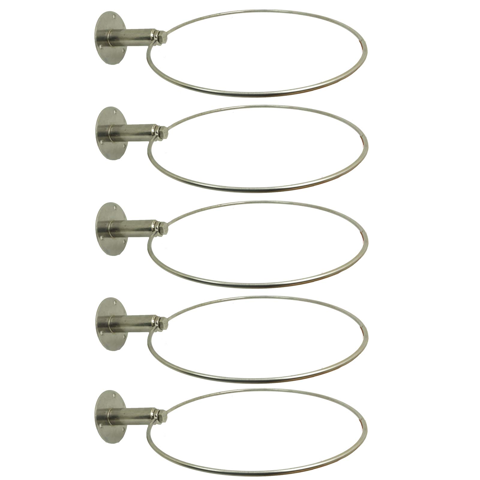 AUXPhome Stainless Steel Cowboy Hat Rack Cowboy Hat Holder Coyboy Hat Organizer 5/PK - No Cowboy Hat