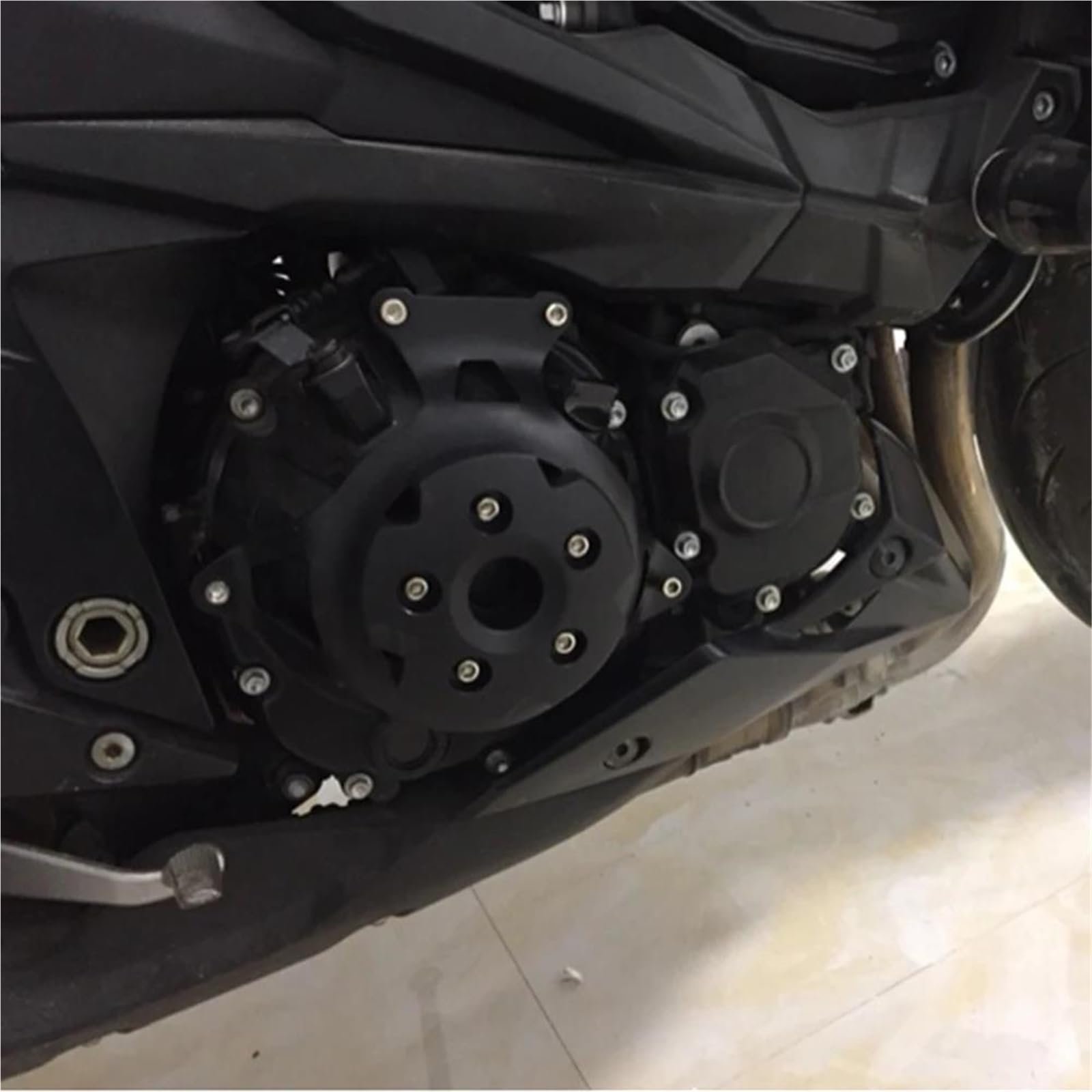 Protector De Estator De Motor De Motocicleta, Protección contra Impactos Y Deslizamiento del Cárter del Motor para Z800 Z 800 2013-2016 Marco Protección contra Caídas