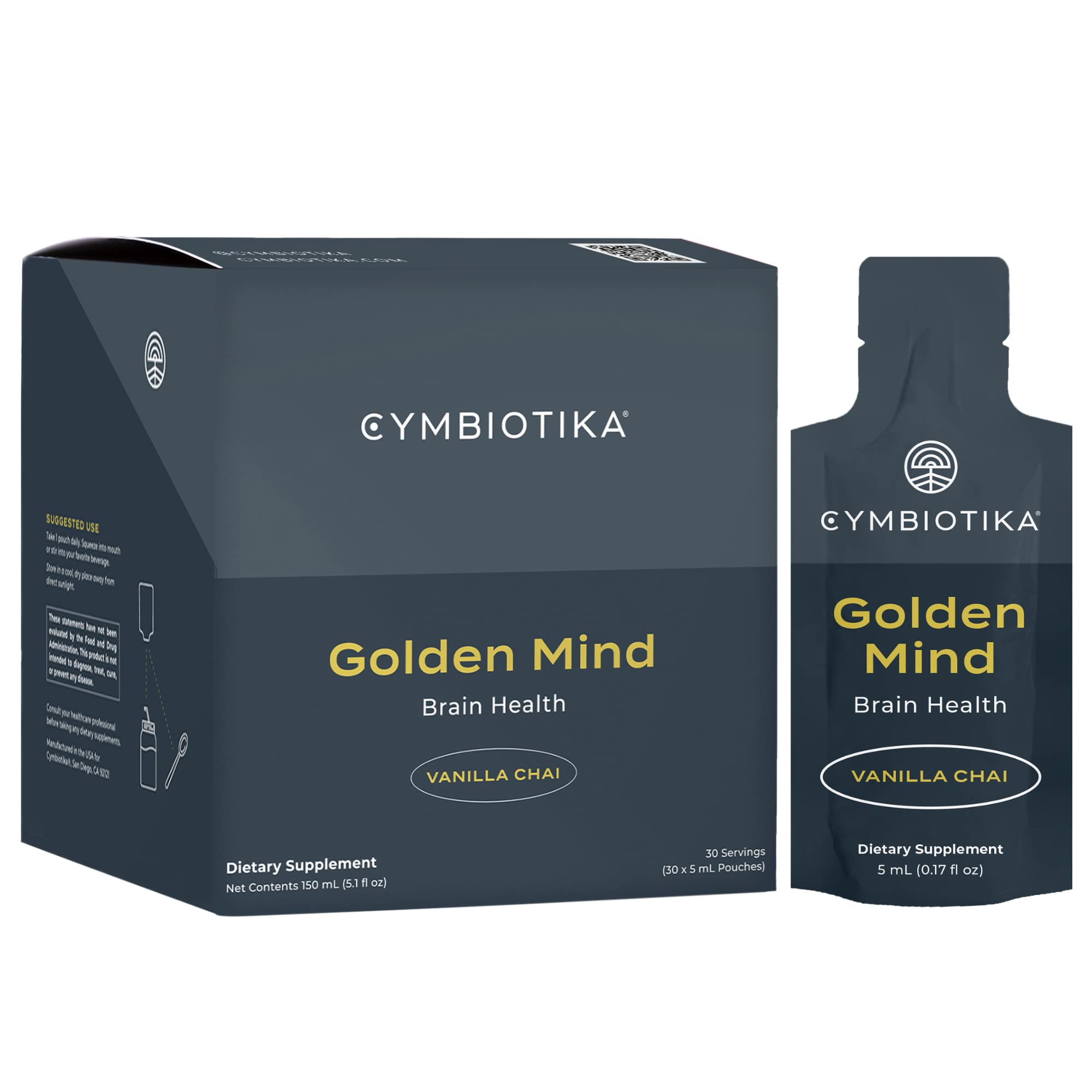 CYMBIOTIKA Golden Mind Nootropic for Focus, Memory & Clarity