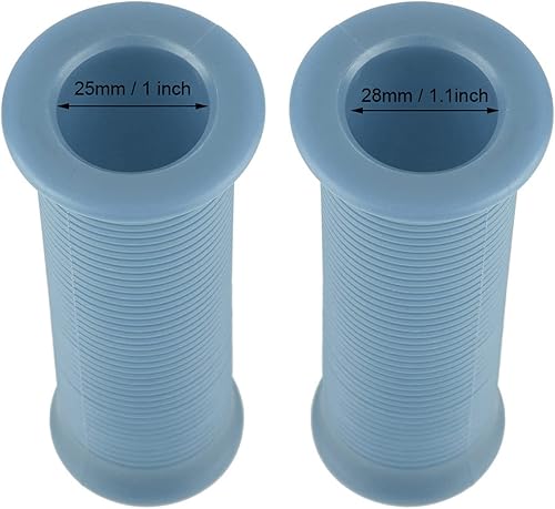 Miniatura 5 de Empuñaduras de manillar para motocicleta, par de 1 pulgada, 0.984 in, 1.1 pulgadas, 1.102 in, universal, para motocicleta, vintage, mango de