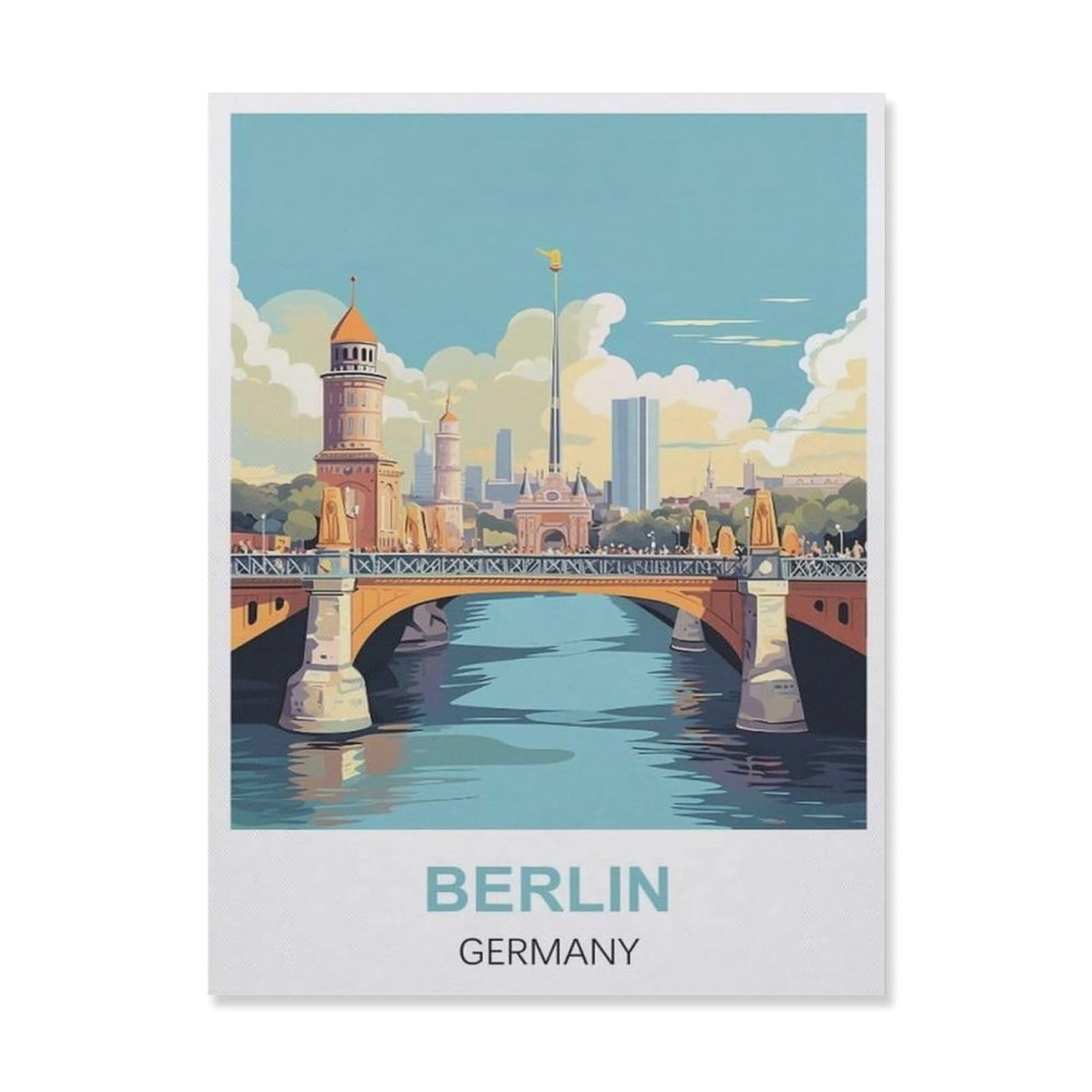 Tin Sign，Berlin Germany(20x30cm）