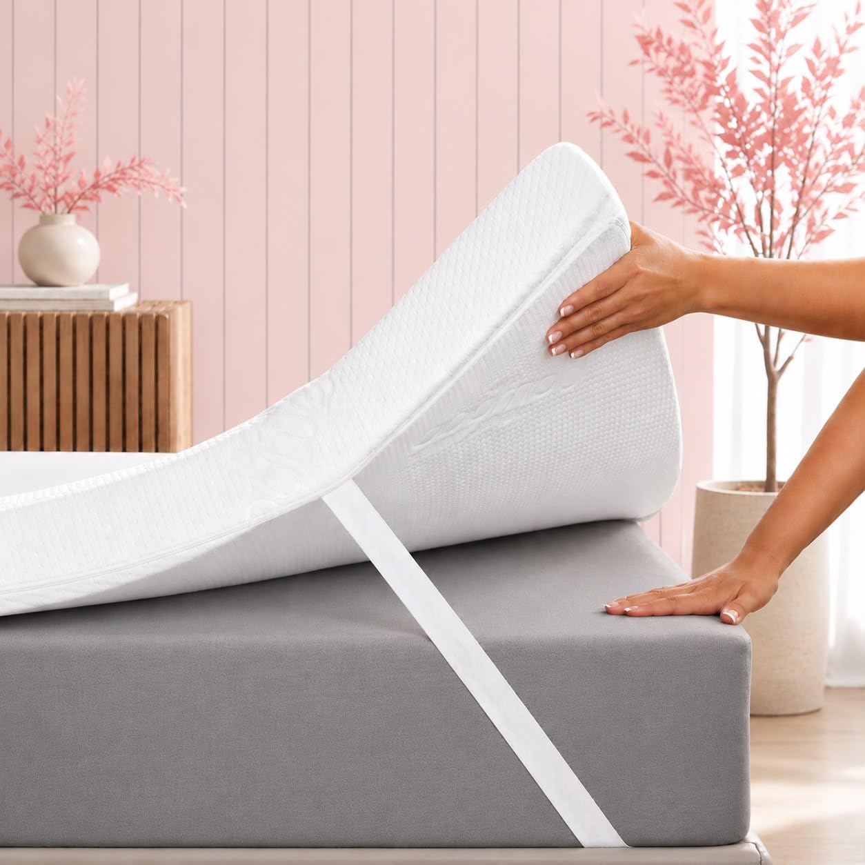 Memory Foam Mattress Topper Orthopaedic Cooling Bamboo Bed Topper