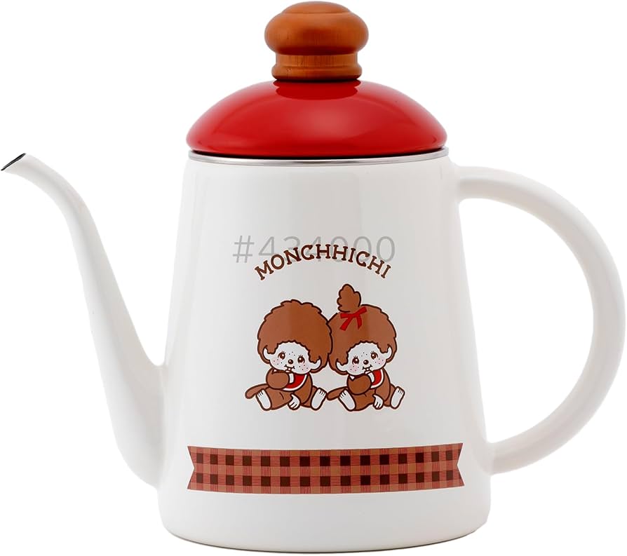 Amazon.co.jp: 富士ホーロー モンチッチチェック コーヒーポット 11cm