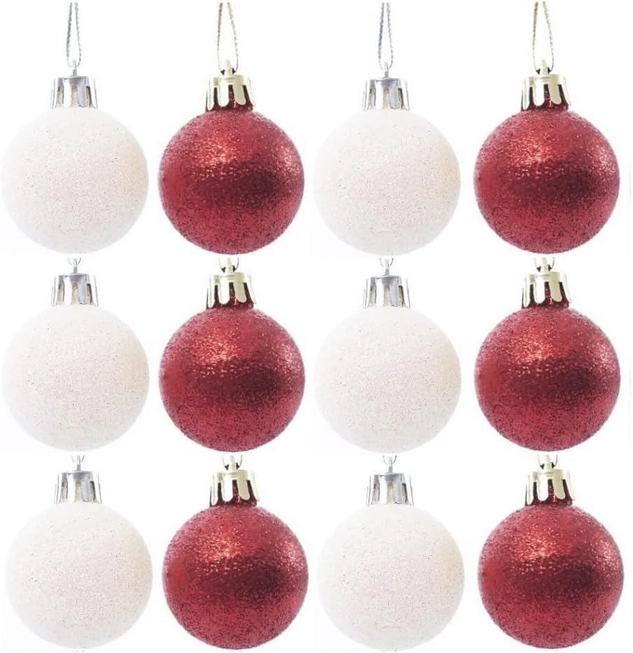 Simply Products Christmas Tree Decoration Baubles 3.8cm, Great Christmas Tree Hanging Ball Decorations - Image 3