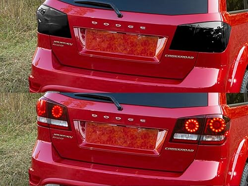 Miniatura 3 de Rtint - Cubiertas de tinte para luz trasera compatibles con Dodge Journey 2010-2020, humo opaco