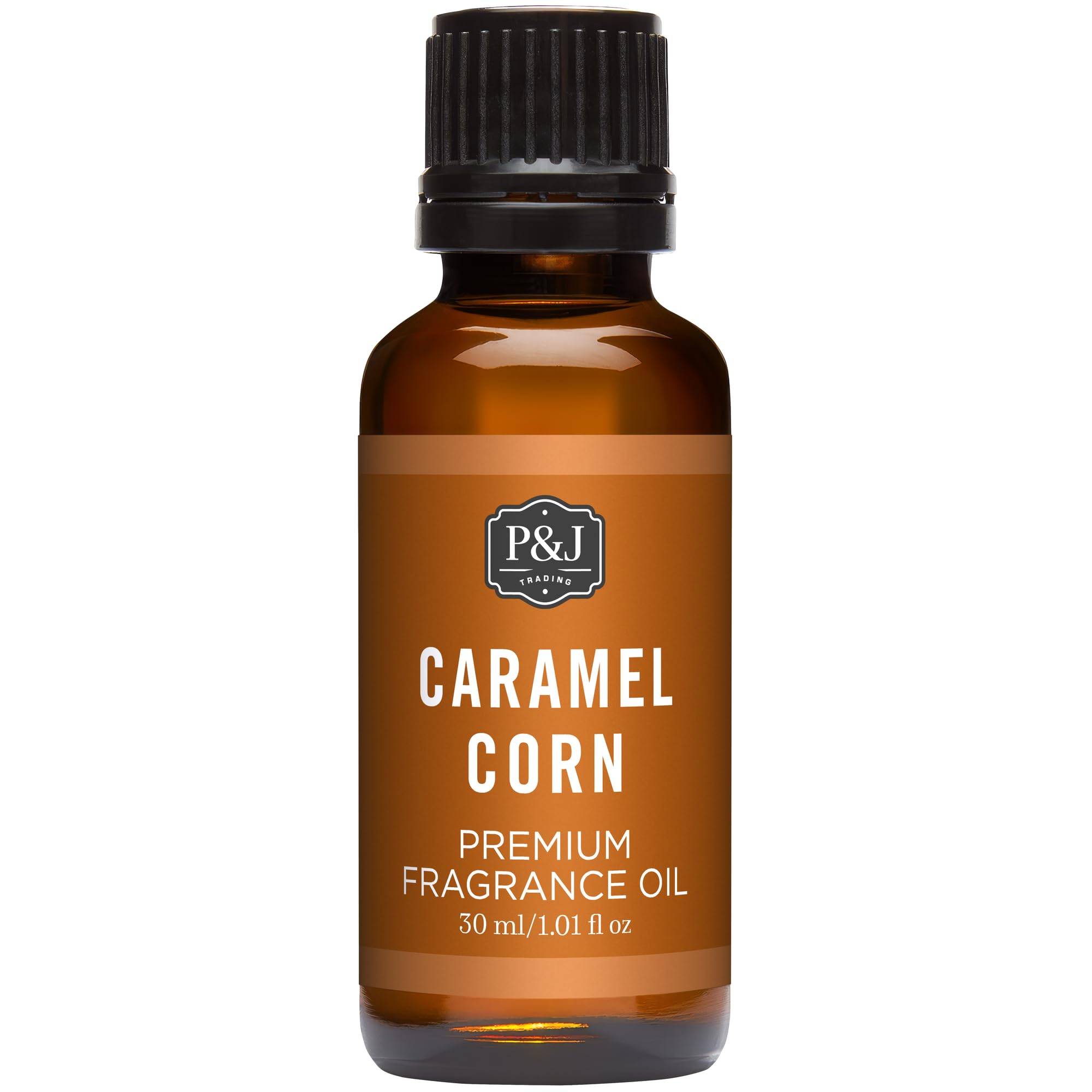 P&amp;J Trading - Caramel Corn Scented Oil 30ml - Fragrance Oil for Candle Making, Soap Making, Diffuser Oil
